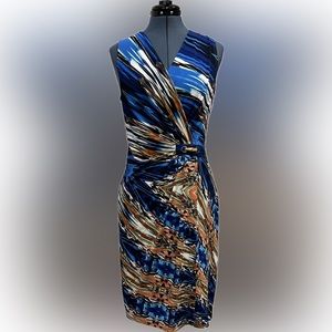 Ladies ‘Robbie Bee’ stretch knit sleeveless fitted dress